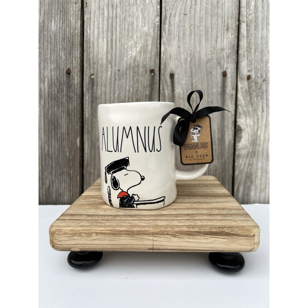 Rae Dunn Peanuts Snoopy Alumnus Mug, Graduation, Celebration, Education, NEW!!